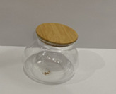 ENVASE  2430-2431 CZ169  XC/ 144 TIPO FLORERO TAPA BAMBU *15CM ALTO